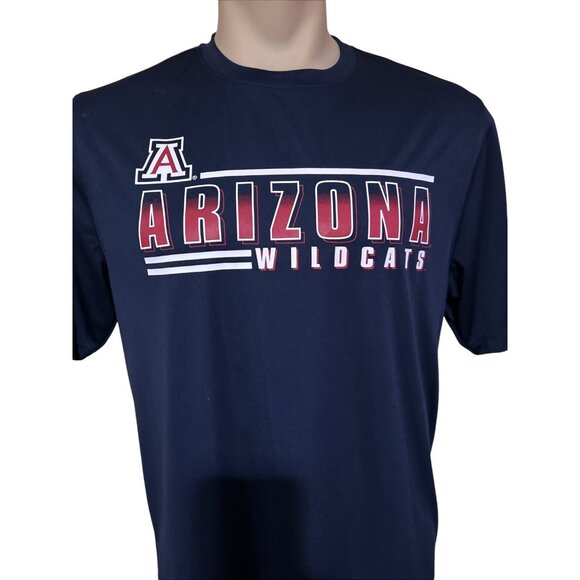 NEW Arizona Wildcats Colosseum  Blue Red Performance Shirt Men's L - Picture 2 of 8